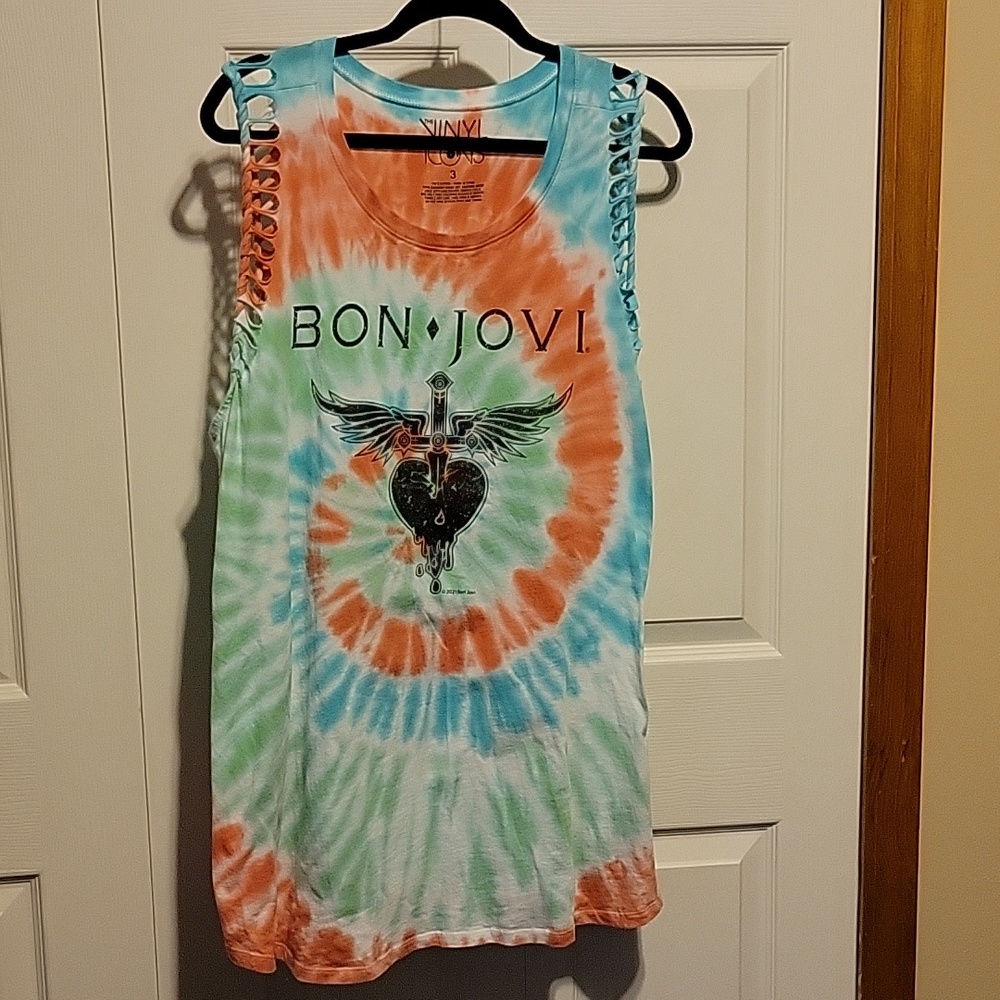 NWOT Torrid Bon Jovi Tie Dye Tank, 3X